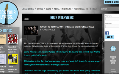 Interview with Rock Your Lyrics